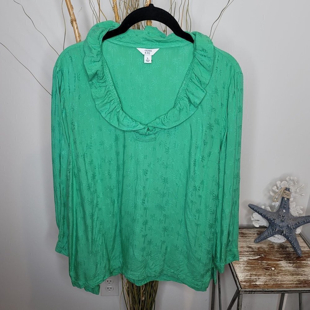 Crown & Ivy Blouse Womens Large